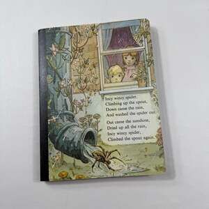 Vintage Incy Wincy Spider Lined Notebook Journal